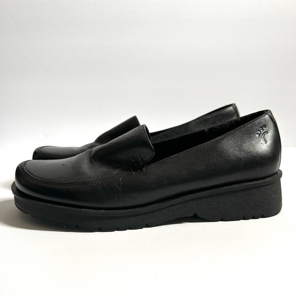 Black Chunky Vintage Platform Loafers - Picture 2 of 7